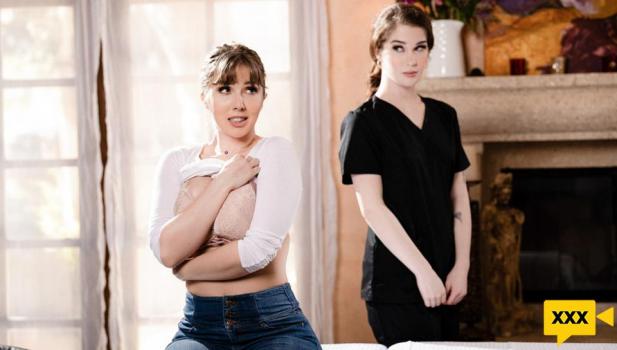 AllGirlMassage – Lena Paul & Evelyn Claire – Your Breasts, Your Choice
